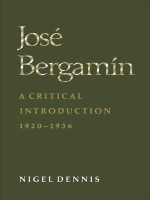 cover image of José Bergamín